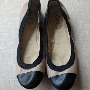LOFT Canvas Ballet Flats (Size 8 M)